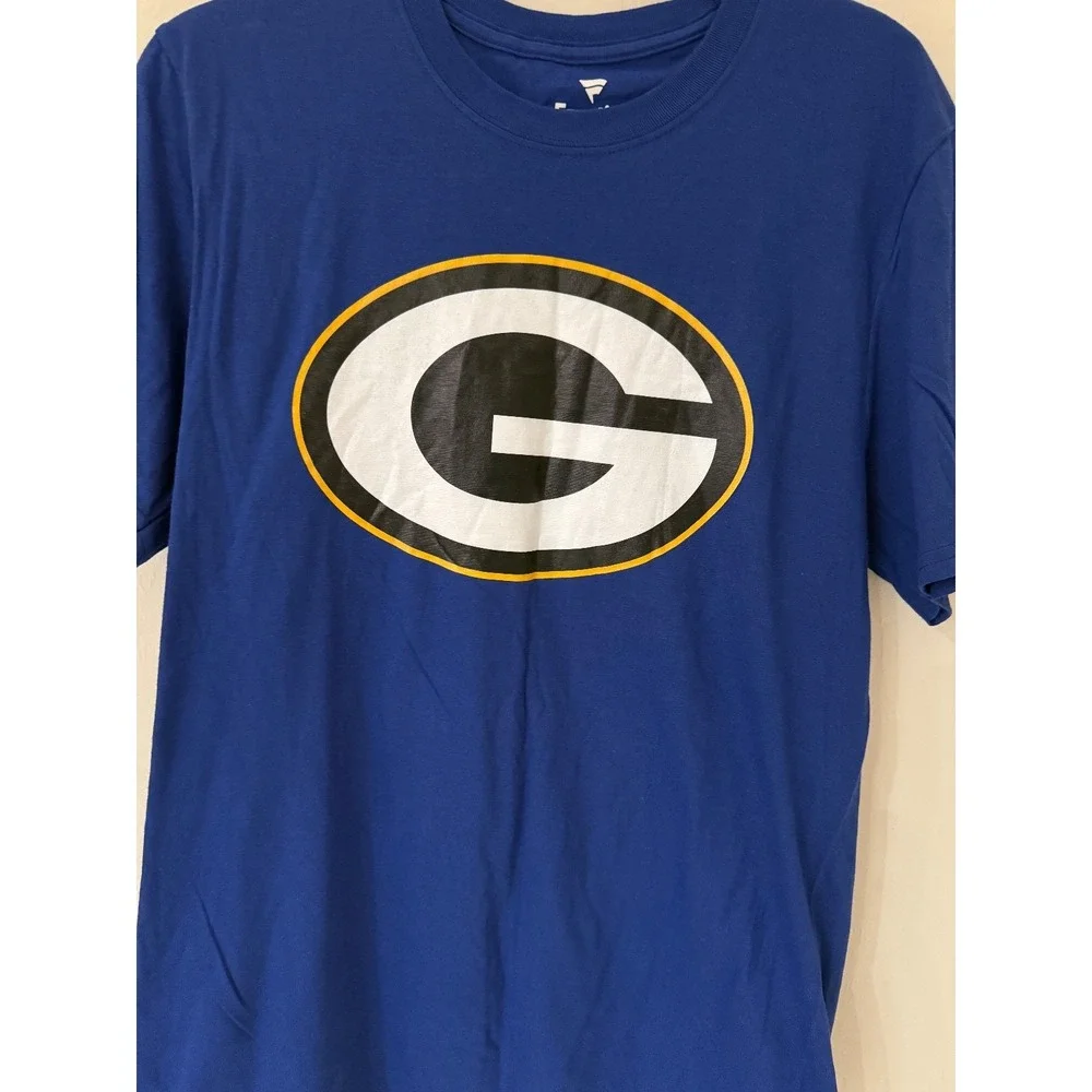 Green Bay Packers Men's Fanatics Blue Logo Shirt -Size Medium-NWOT
